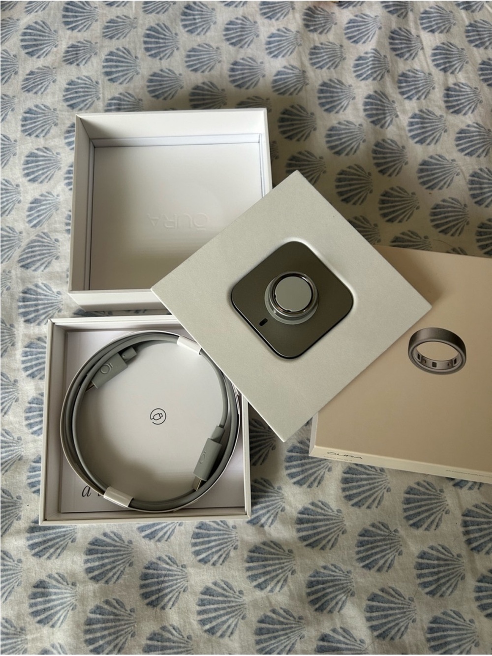 Oura Ring gen 4 in brushed silver